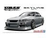 Aoshima 06134 Uras ER34 Skyline 25GT-t '01 (Nissan) 1/24